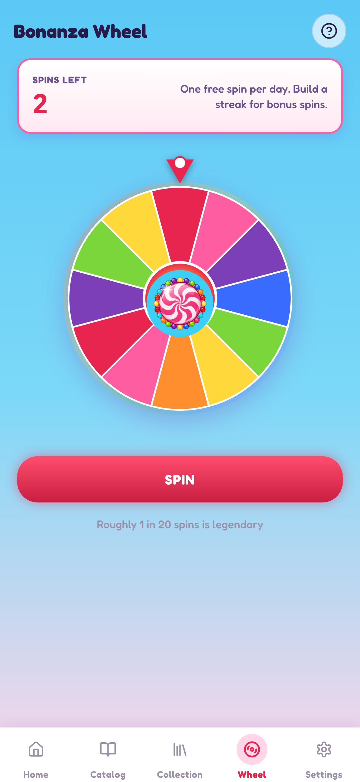 Bonanza Wheel — twelve candy slices